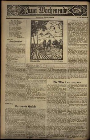 Dritte Ausgabe vom Samstag, den 28. März 1936.