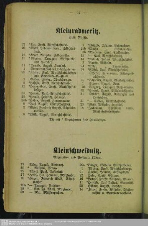 Kleinschweidnitz