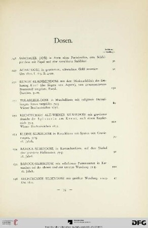 Dosen (Nr. 248-292)