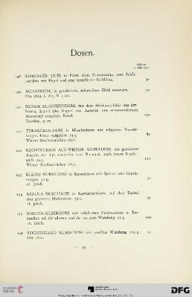 Dosen (Nr. 248-292)