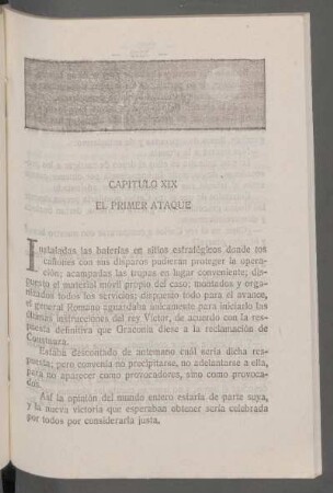 Capítulo XIX - El primer ataque