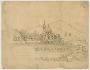 Thiersch, August ; Berchtesgaden (Bayern); Ev. Pfarrkirche - Perspektive