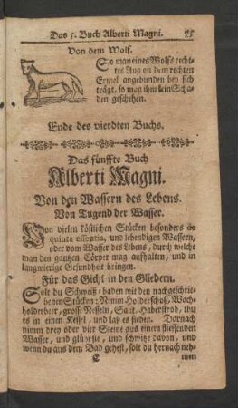 Das fünffte Buch Alberti Magni.