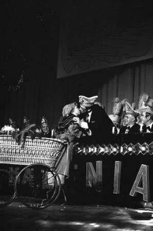 Prunksitzung der Karnevalsgesellschaft "Badenia" zum 75jährigen Jubiläum in der Stadthalle Karlsruhe