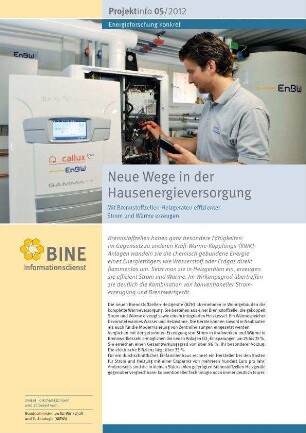 Neue Wege in der Hausenergieversorgung. Mit Brennstoffzellen-Heizgeräten effizienter Strom und Wärme erzeugen.
