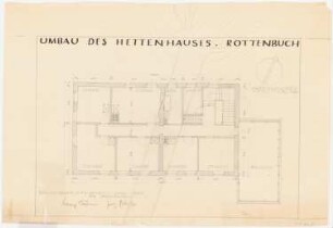 Hettenhaus, Rottenbuch: Grundriss Obergeschoss 1:50