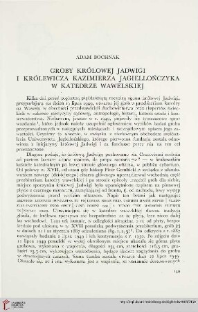 3: Groby królowej Jadwigi i królewicza Kazimierza Jagiellończyka w katedrze wawelskiej