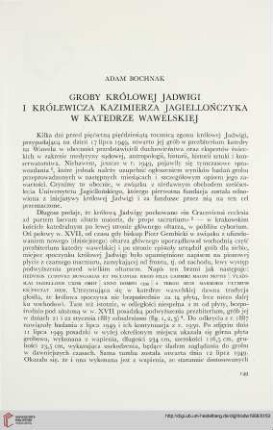 3: Groby królowej Jadwigi i królewicza Kazimierza Jagiellończyka w katedrze wawelskiej