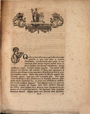 De nexu inter fidem et virtutem Christianam dissertatio theologica altera