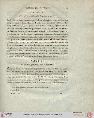 Caput V: De aedibus constituendis secundum regiones