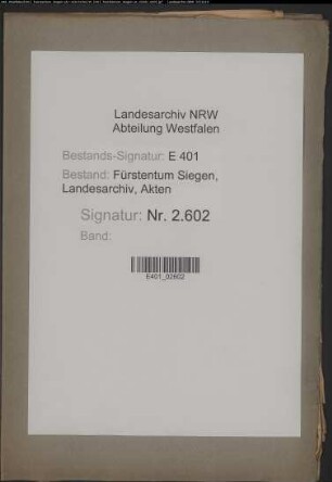 Bauangelegenheiten des Stifts Keppel