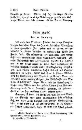 Drittes Kapitel. Doctor Gumperz