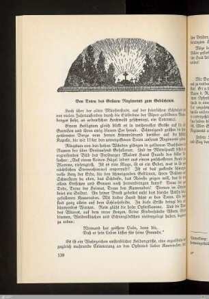 Den Toten des Grünen Regiments zum Gedächtnis
