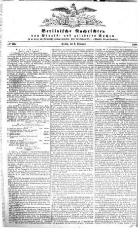 Berlinische Nachrichten von Staats- und gelehrten Sachen. 1858,9/10