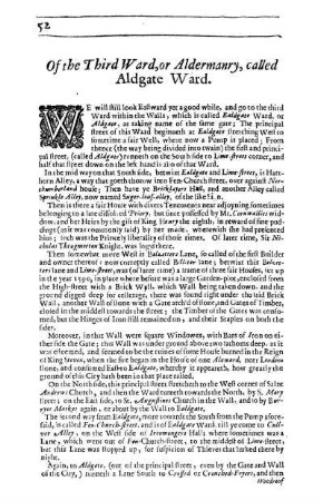 Of the Third Ward, or Aldermanry, called Aldgate Ward