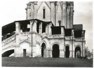 Moskau-Kolomenskoje, Russland. Kirche Himmelfahrt Christi (Wosnessenie) (1532), südliche Galerie