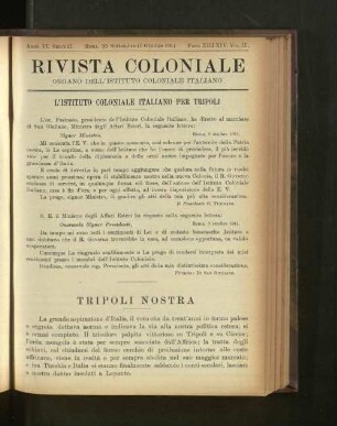 Tripoli Nostra.