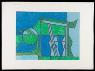 Kreidezeichnung der Künstlerin Christa Eichler, o.T., 1969