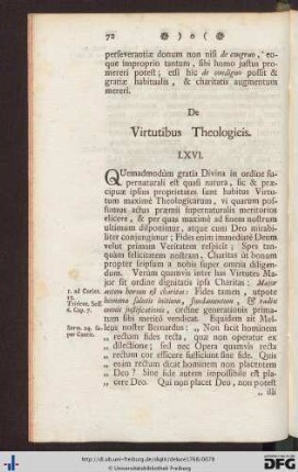 De Virtutibus Theologicis.