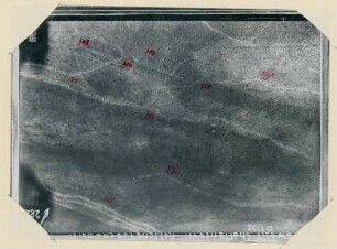 Foto von Stellungen nordwestlich von Chattancourt (Luftbild)