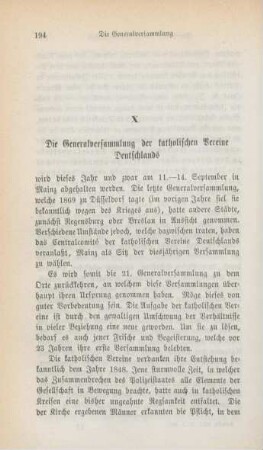 194-206 Die Generalversammlung der katholischen Vereine Deutschlands