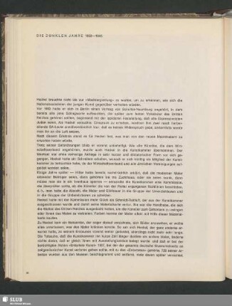 Die Dunklen Jahre 1933–1945