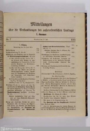 7. Sitzung (15.07.1915)