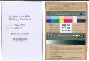 Entnazifizierung Christel Brands , geb. 26.10.1920 (Postbeamtin)