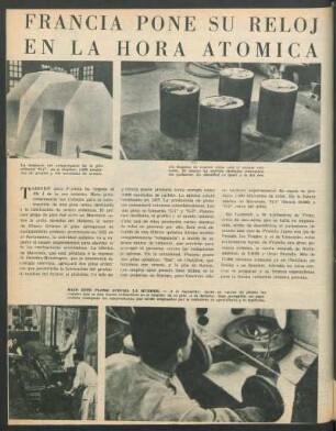 Francia pone su reloj en la hora atomica