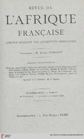 Fasc. 20 (Novembre-Décembre 1886)