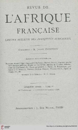 Fasc. 20 (Novembre-Décembre 1886)