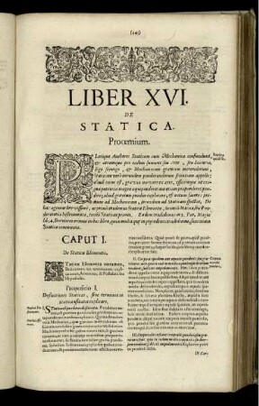 Liber XVI. De Statica.