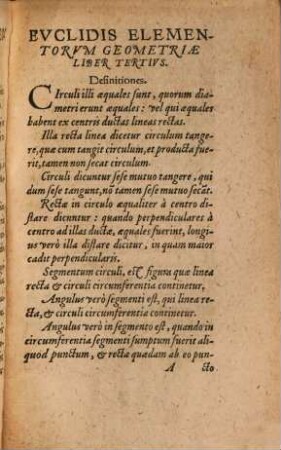Propositiones reliquorum Librorum Geometriae Euclidis : Graece, Latine, in vsum eorum, qui volumine Euclidis carent