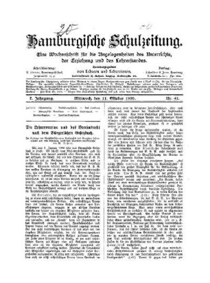 Die Lehrervereine und das Vereinsrecht nach dem Bürgerlichen Gesetzbuch