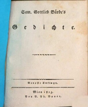 Gedichte