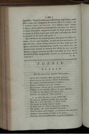 Poésie.