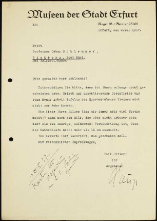 Sehr geehrter Herr Schlemmer! Entschuldigen Sie bitte,...
