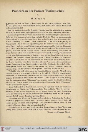 12: Poincaré in der Pariser Wochenschau