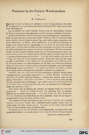 12: Poincaré in der Pariser Wochenschau