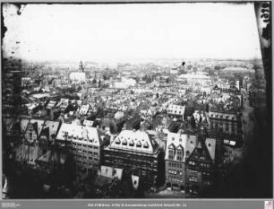 Vom Domturm nach Norden über Braubachstraße 28-10 und die nördliche Altstadt zu Katharinen- und Liebfrauenkirche
