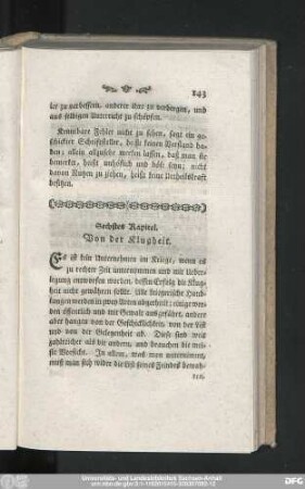 Von der Klugheit.