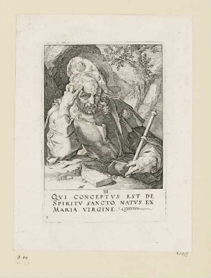 Jakobus der Ältere, Blatt 3 der Folge "Christus, die zwölf Apostel und der heilige Paul"
