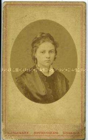 Porträt eines jungen Mädchens, Carte de Visite