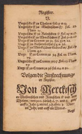Volgen die Zinßrechnungen Register.