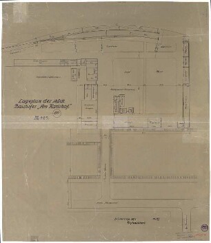 Lageplan des städtischen Bauhofes "Am Karlshof"