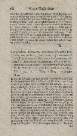 Compendium botanices.