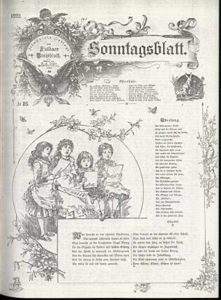 Ausgabe vom Sonntag, den 17. April 1892.