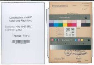 Entnazifizierung Franz Thomas , geb. 11.04.1896 (Schmied)
