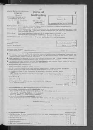 V Fragebogen für Unternehmen