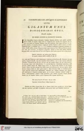 LXVII. Gigantum unus / LXVII. Uno de' Giganti